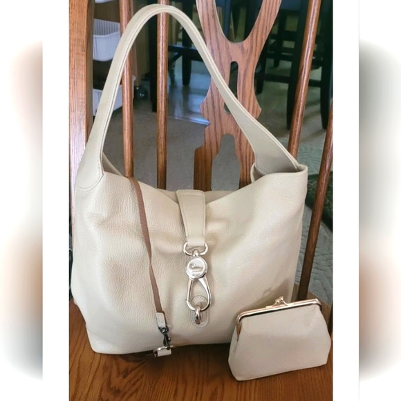 Dooney & Bourke Bags Dooney And Bourke Cream Belvedere Logo Lock